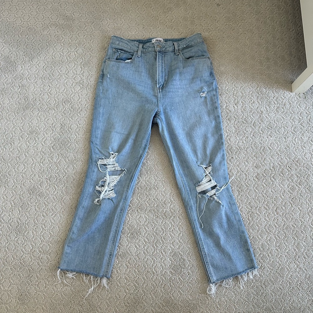 Paige size 29 cropped Sarah slim jeans